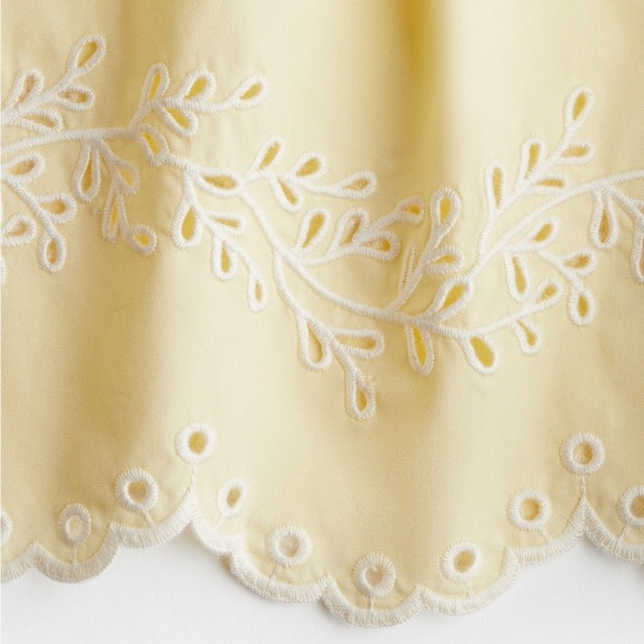 NWT H&M Eyelet-Embroidered Cotton Shirt & Shorts - Picture 11 of 11